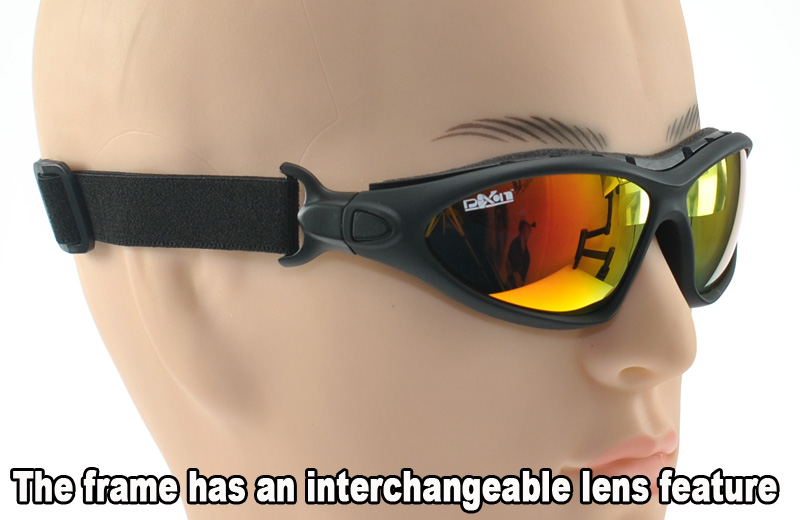 Ski Sunglasses that convert to goggles with windproof seal and head
