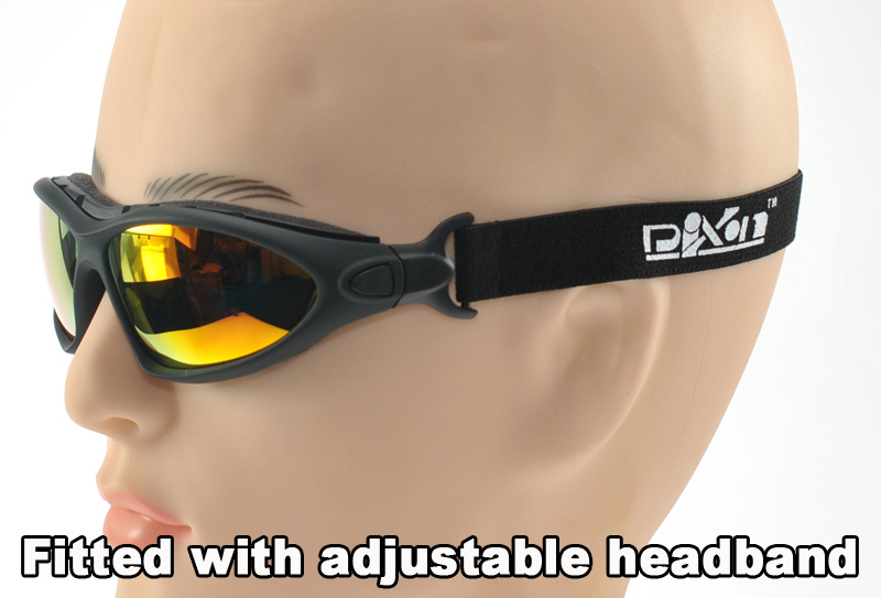 Ski Sunglasses that convert to goggles with windproof seal and head