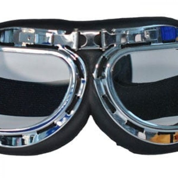 Classic 60s Car Motorcycle Scooter Retro Goggles with clear lenses