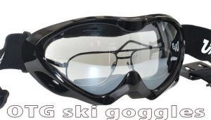 OTG ski goggles