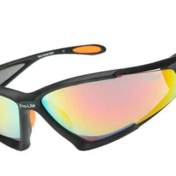 Cycling glasses with interchangeable lenses