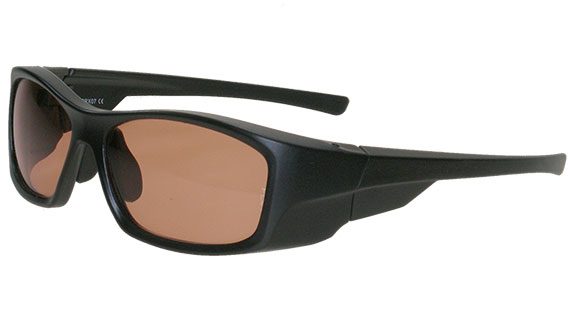 Help for suffers of migraine headaches the SRX FL-41 Glasses Black Unisex frame with side-outs