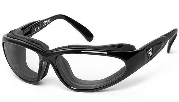 7 Eye Cape black frame clear lenses