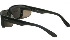 Very dark sunglasses with black out shields