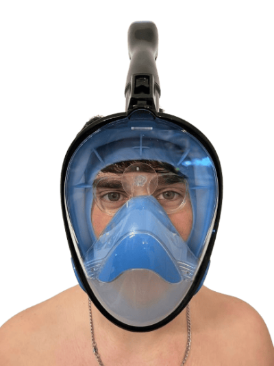Men's full face snorkel mask.