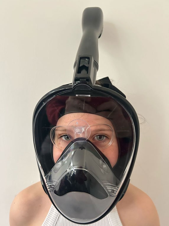 Junior Prescription Full Face Snorkelling Mask Optical Insert